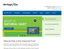 Tablet Screenshot of heritagegas.com